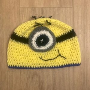 Minion Despicable Me Funny Knit Kids Adults Crochet Hat Beanie